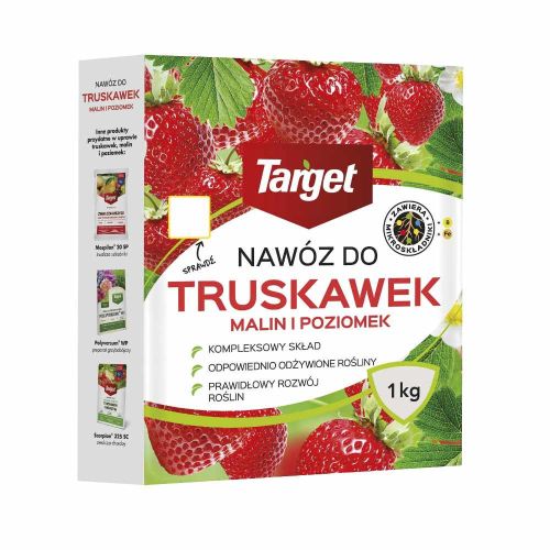 Nawóz Target do truskawek malin i poziomek 1kg granulowany z mikroelementami do roślin owocowych