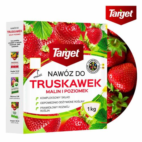 Nawóz Target do truskawek malin i poziomek 1kg granulowany z mikroelementami do roślin owocowych