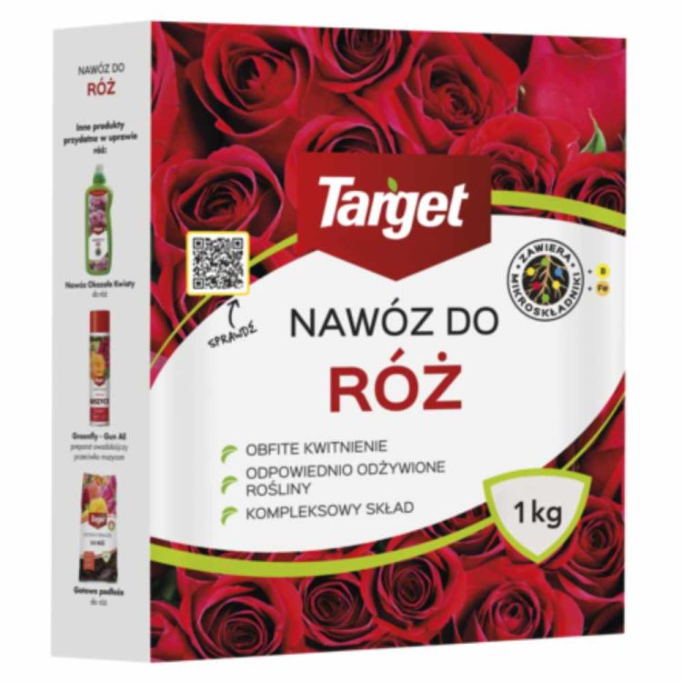 Nawóz Target do róż 1kg granulowany z mikroelementami do róż ogrodowych