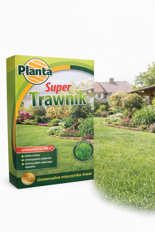 Trawa uniwersalna Planta Super Trawnik nasiona trawy 36m2 mieszanka traw gazonowych
