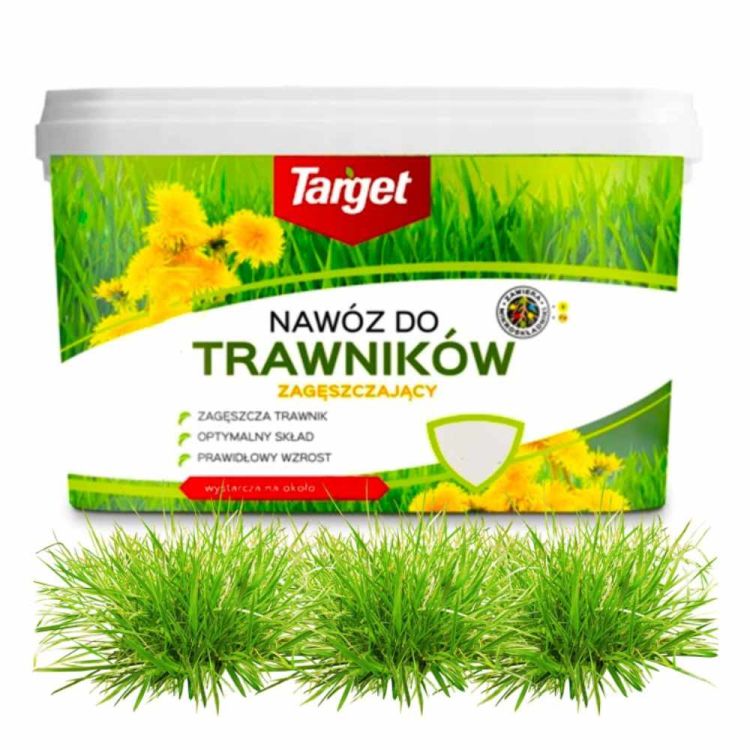 Nawóz do trawników Target zagęszczający 4kg z mikroskładnikami do pielęgnacji i regeneracji trawnika