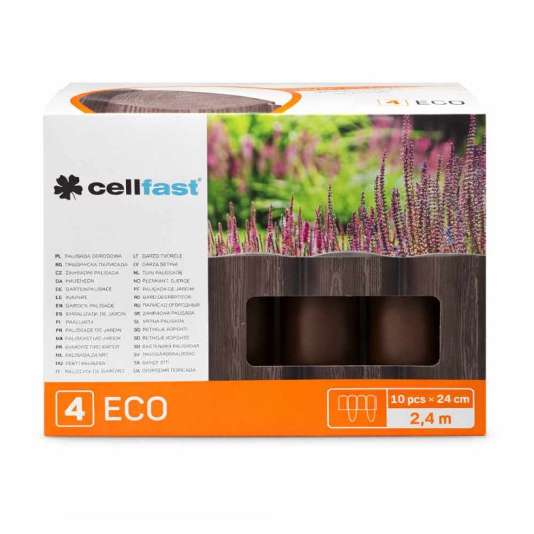 Cellfast palisada ogrodowa ECO 10 elementów 24 cm obrzeże trawnika 2,4 m