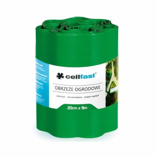Obrzeże ogrodowe Cellfast 20cm x 9m elastyczne z tworzywa zielone do trawnika