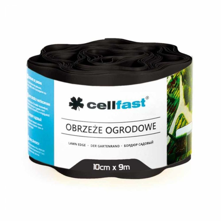 Obrzeże ogrodowe Cellfast elastyczne czarne tworzywo 10cm 9m trawnikowe