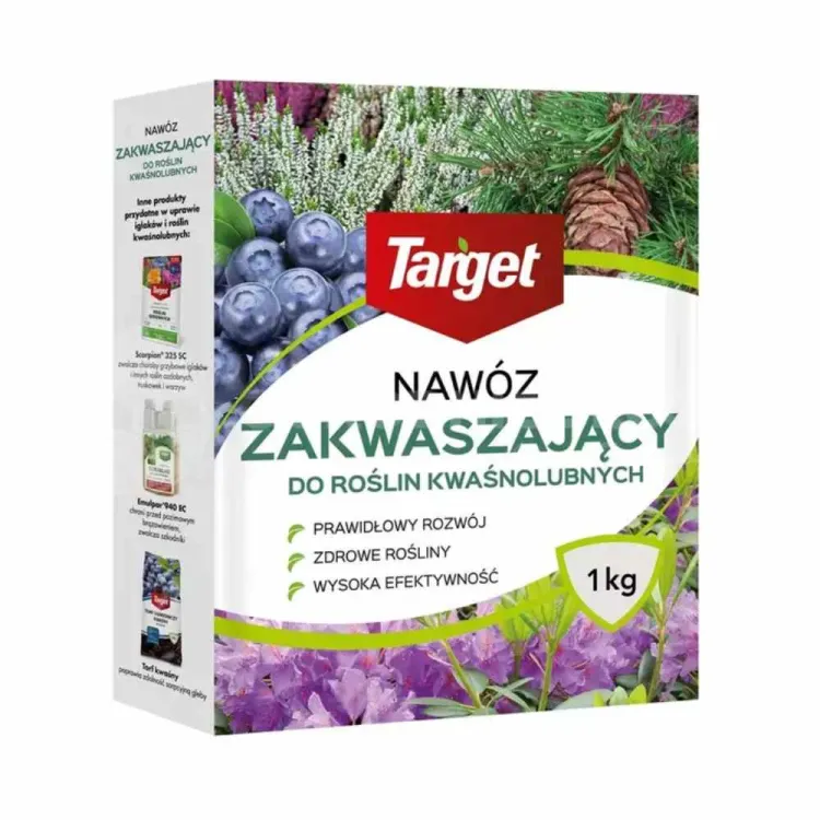 Nawóz zakwaszający target do roślin kwasolubnych 1kg do borówek i iglaków