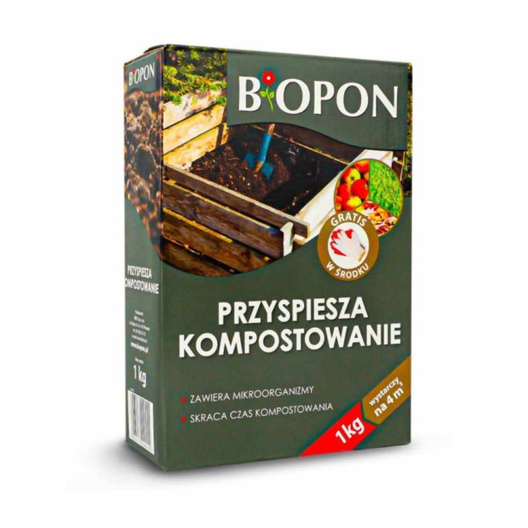 Preparat do kompostu Biopon 1kg przyspieszacz kompostowania bio