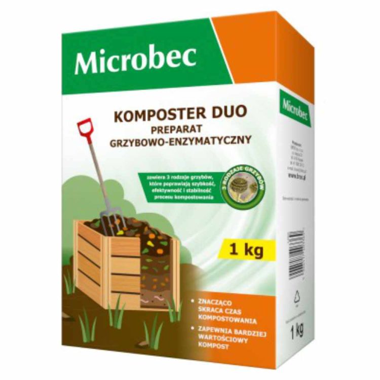 Microbec Komposter Duo 1kg preparat do kompostu enzymatyczny przyspieszacz