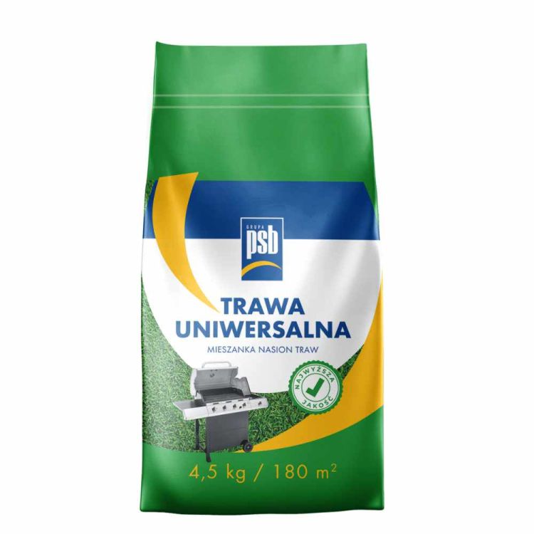 Trawa uniwersalna PSB 4,5kg mieszanka nasion traw trawnik do 180 m²