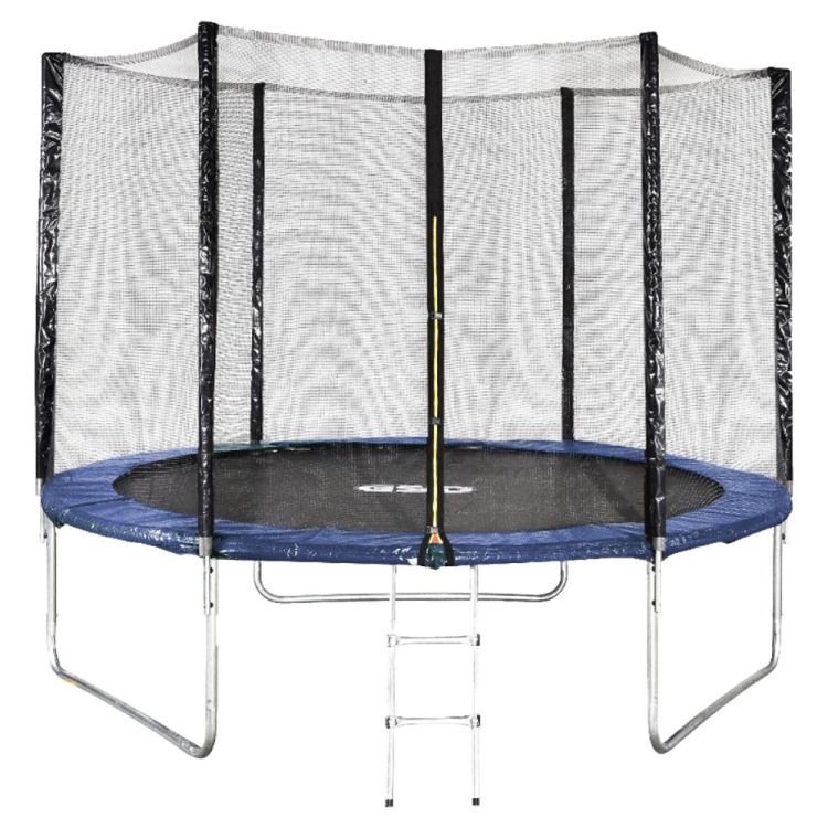 Trampolina ogrodowa 10ft 305 cm 150 kg z zewnętrzną siatką i drabinką