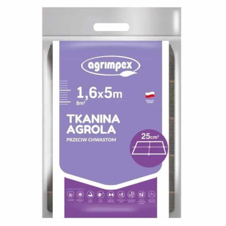 Agrowłóknina Agrimpex AgroLA 1,6x5m 100g czarna przeciw chwastom
