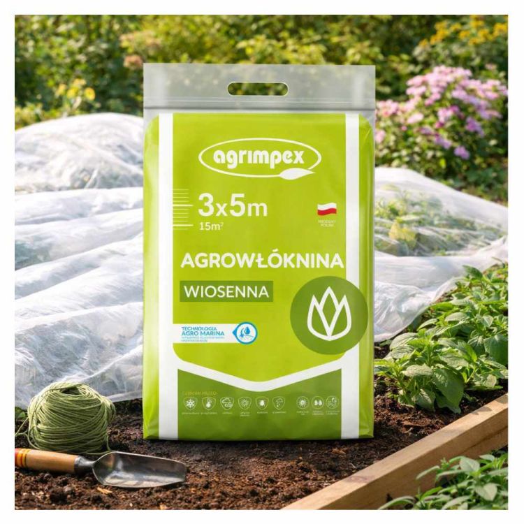 Agrowłóknina Agrimpex wiosenna 3,0x5m biała osłonowa do roślin