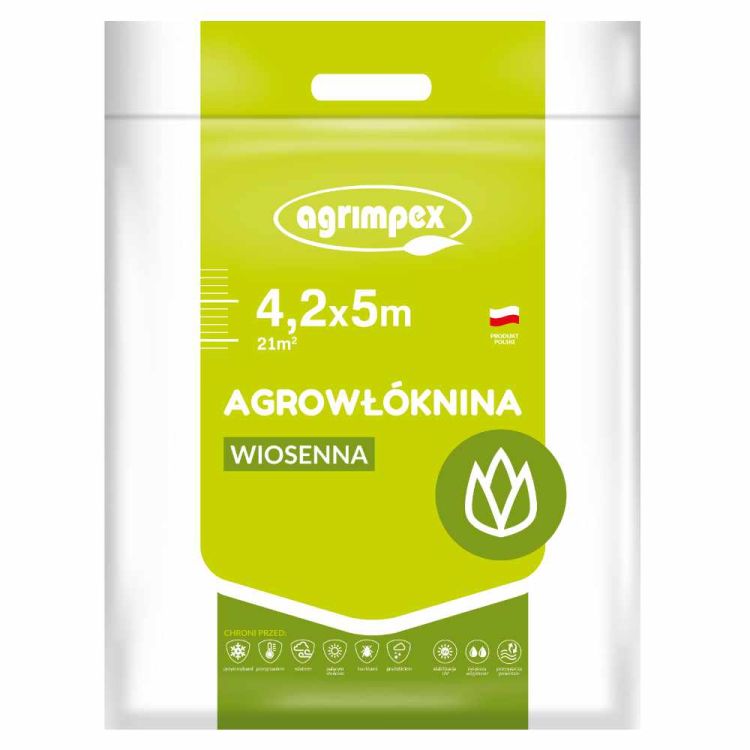 Agrowłóknina Agrimpex wiosenna 4,2x5m biała osłonowa do roślin