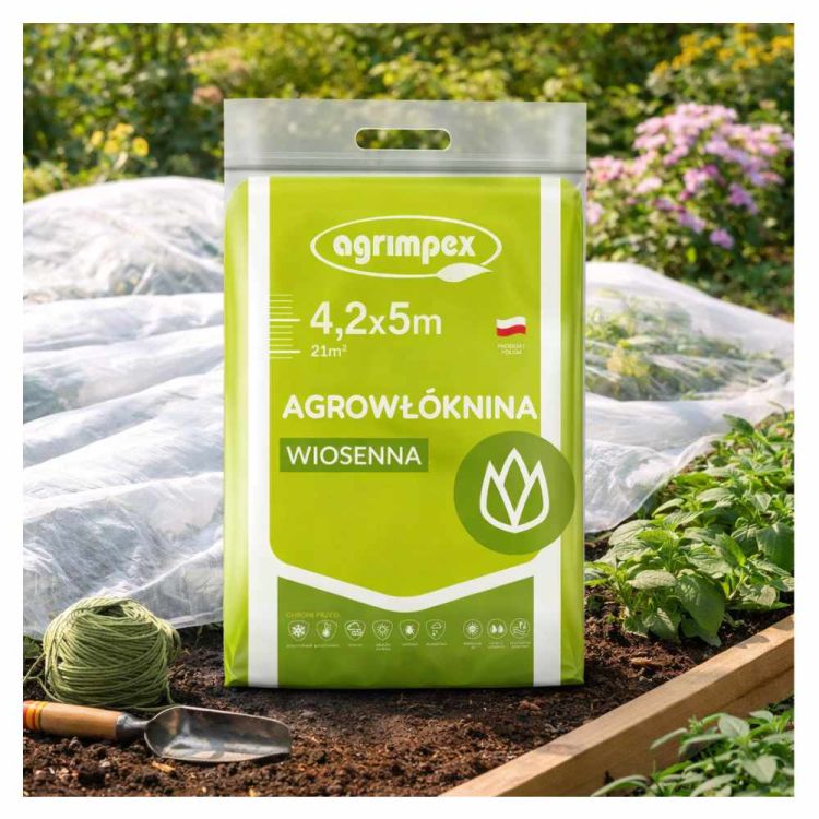 Agrowłóknina Agrimpex wiosenna 4,2x5m biała osłonowa do roślin