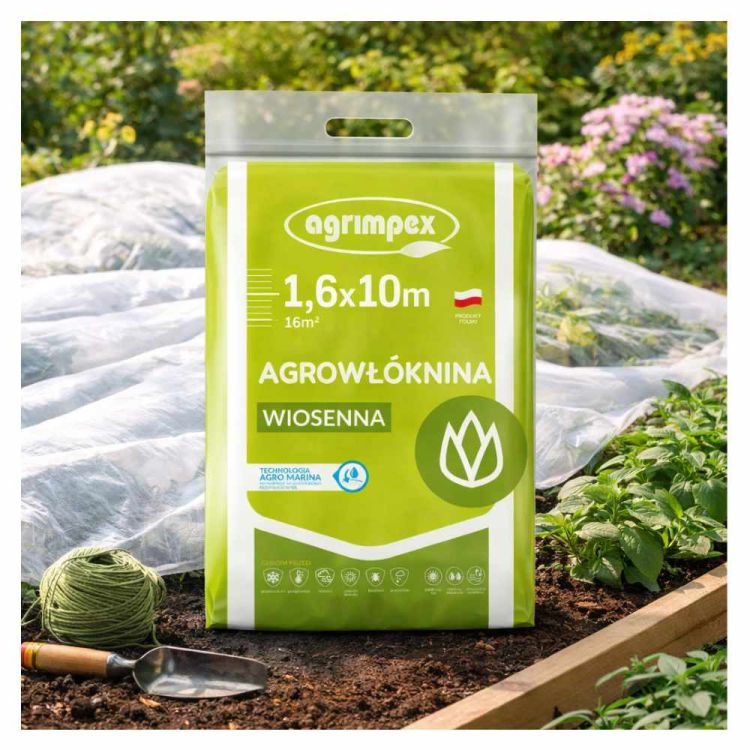 Agrowłóknina Agrimpex wiosenna 1,6x10m turkus osłonowa do roślin
