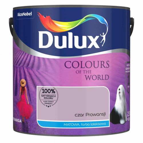 Farba lateksowa Dulux Kolory Świata Czar Prowansji 2,5L do ścian i sufitów mat