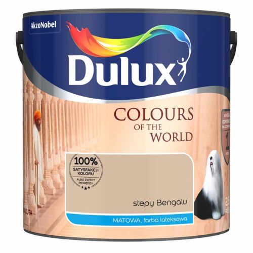 Farba lateksowa Dulux Kolory Świata Stepy Bengalu 2,5L do ścian i sufitów mat
