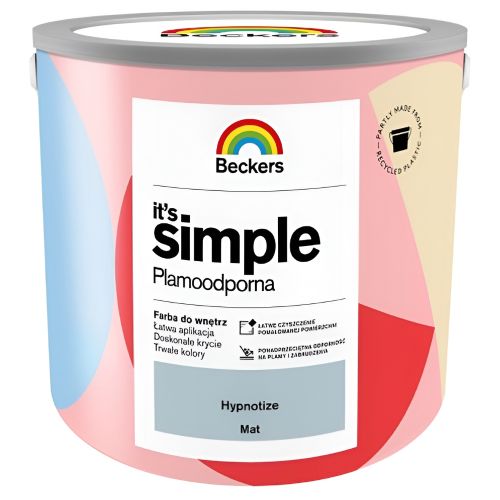 Farba lateksowa Beckers Simple Hypnotize 2,5L plamoodporna do ścian i sufitów
