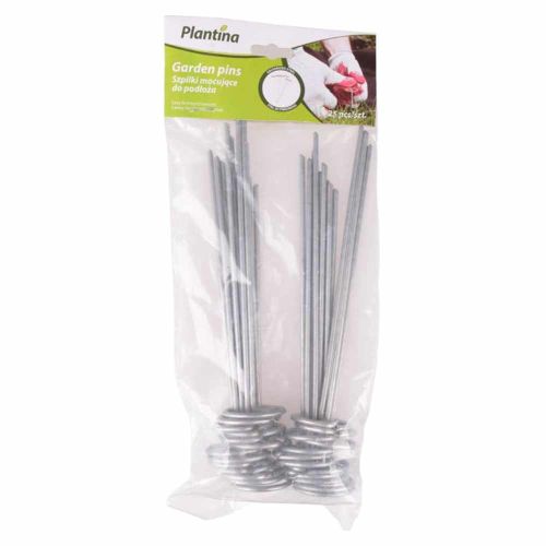 Szpilki spiralne ogrodowe Plantina 15cm 25szt metalowe do agrowłókniny