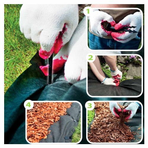 Szpilki do agrowłókniny 12,5 cm 100 szt kołki mocujące plastikowe