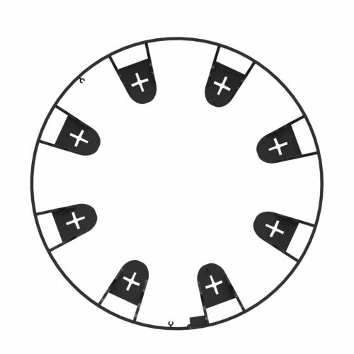 Obrzeże ogrodowe trawnikowe plastikowe elastyczne 1000mm 45mm czarne rabaty