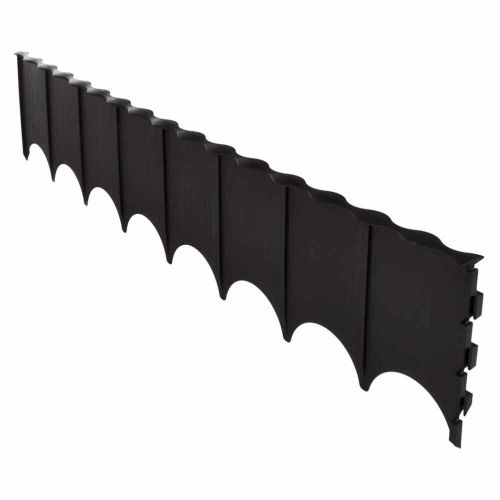 Obrzeże trawnikowe 59cm 11,6cm plastikowe segmentowe do ogrodu czarne