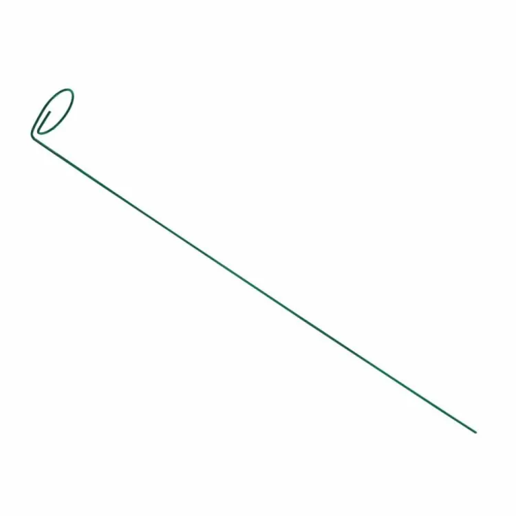 Podpora roślin 4iQ 110cm metalowa z oczkiem zielona do ogrodu