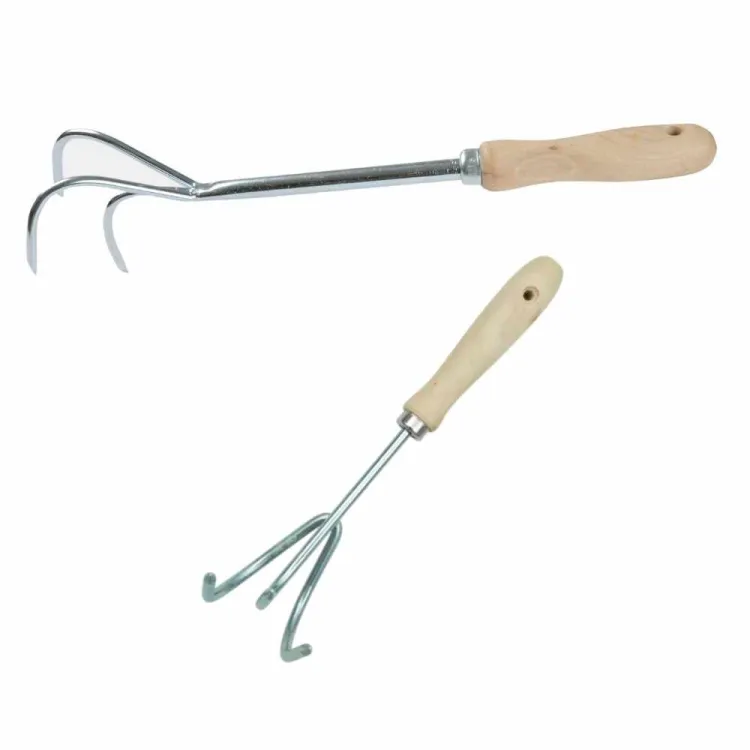 Pazurki ogrodowe Floraland GR0172 35cm stal ocynkowana z drewnianym uchwytem