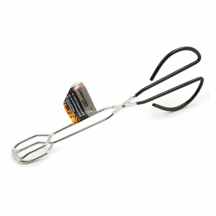 Szczypce do grilla Master Grill MG130 stalowe długie sprężynowe do mięsa