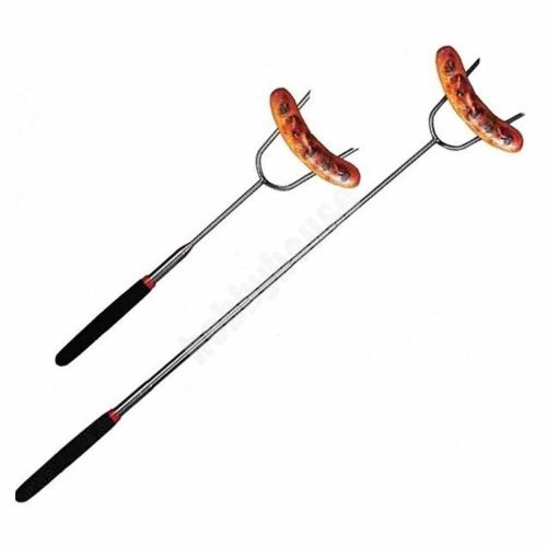 Widelec do grilla teleskopowy stal nierdzewna 29,5-91 cm rozkładany do mięsa