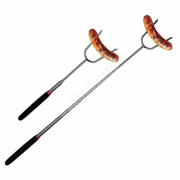 Widelec do grilla teleskopowy stal nierdzewna 29,5-91 cm rozkładany do mięsa