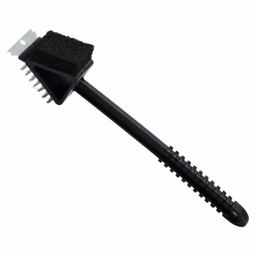 Szczotka do grilla Master Grill & Party stalowa z drucianym włosiem ze skrobakiem