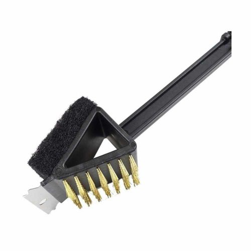 Szczotka do grilla Master Grill & Party stalowa z drucianym włosiem ze skrobakiem