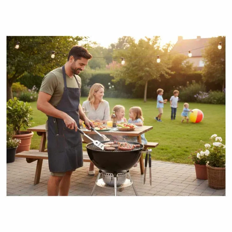 Zestaw narzędzi do grilla BBQ Meeting BBQ0933 stalowy z plastikową rączką 3 elementy
