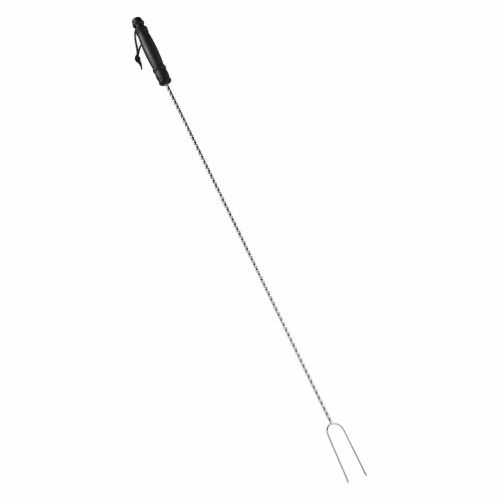 Szpikulec do kiełbasek grillowy długi widelec BBQ stalowy