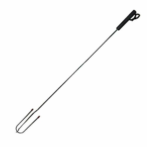 Szpikulec do kiełbasek grillowy widelec BBQ stalowy