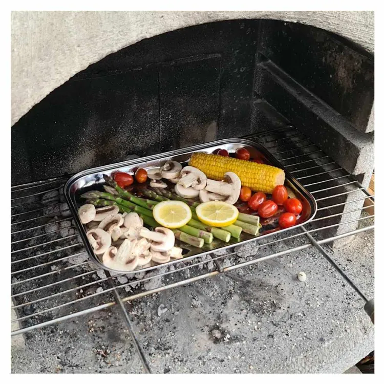 Tacka grillowa stal nierdzewna do grilla wielokrotnego użytku