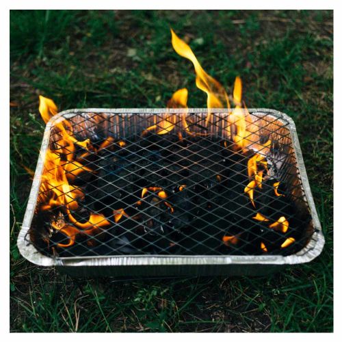 Grill jednorazowy BBQ Meeting 31x24 cm przenośny