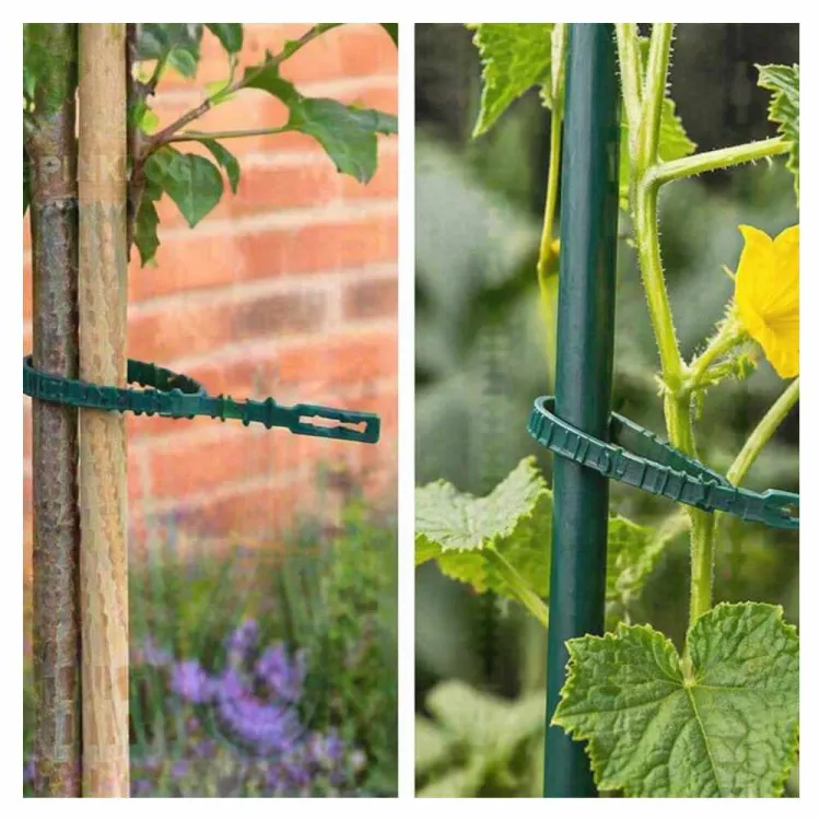 Spinki ogrodowe Garden Line do roślin 60szt mix 13/17/23cm zielone