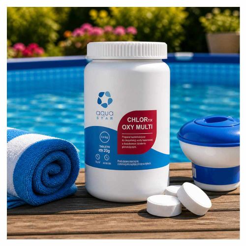 Tabletki basenowe dezynfekcja aktywny tlen 20g 0,4kg bezchlorowe