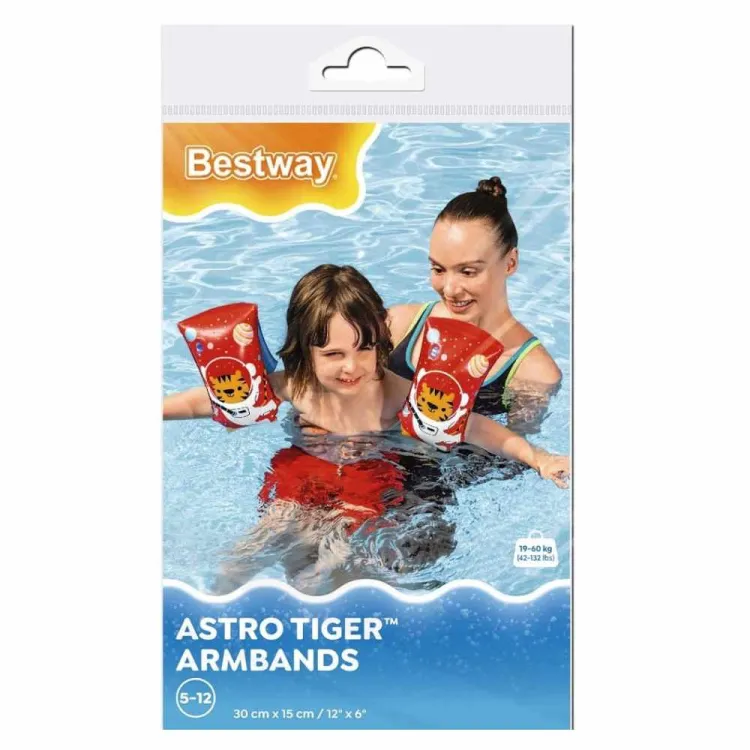 Rękawki do pływania Bestway Rekinki 30x15cm dmuchane dla dzieci 5-12 lat