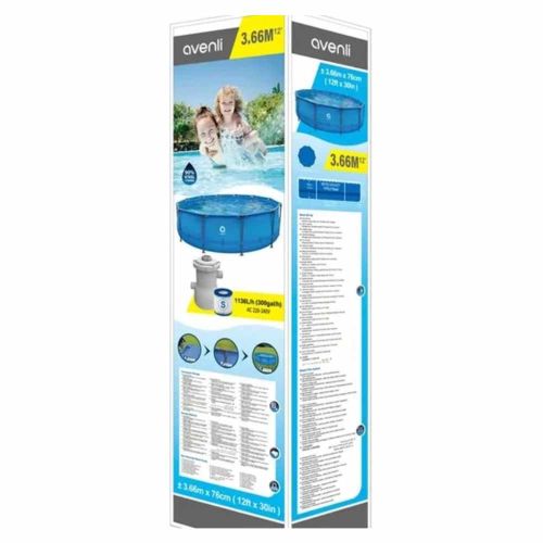 Basen stelażowy Premium 300x76cm z pompą filtrującą i filtrem do ogrodu
