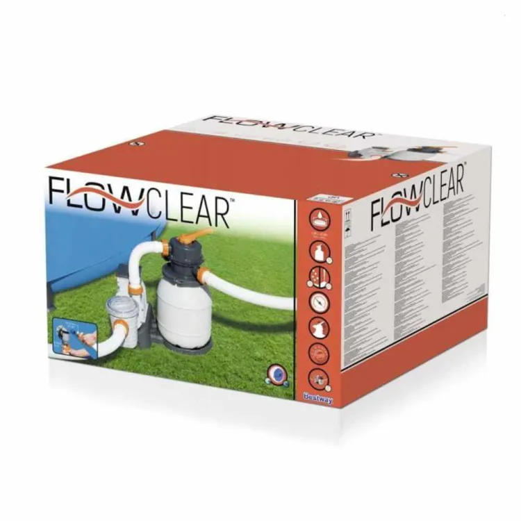 Pompa piaskowa Bestway 5678l/h 230W do basenów z filtrem na 9kg piasku