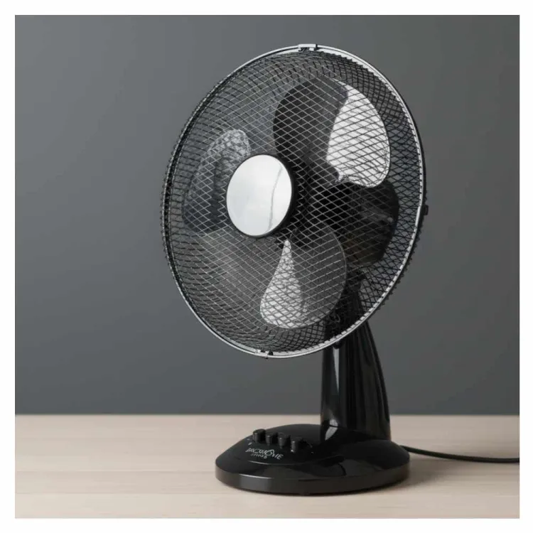 Wentylator biurkowy Backhome Living FAN9042 40W 34cm 3-stopniowy czarny