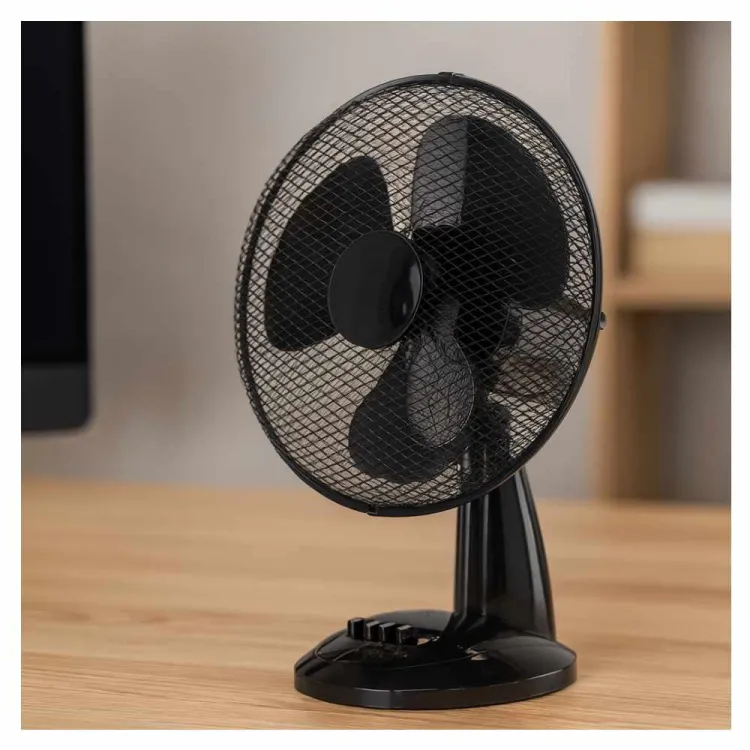 Wentylator biurkowy Backhome Living FAN9042 40W 34cm 3-stopniowy czarny