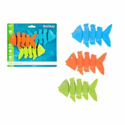 Zabawki do nurkowania Bestway Squiggle Wiggle Fish 11cm PVC mix kolorów 3szt