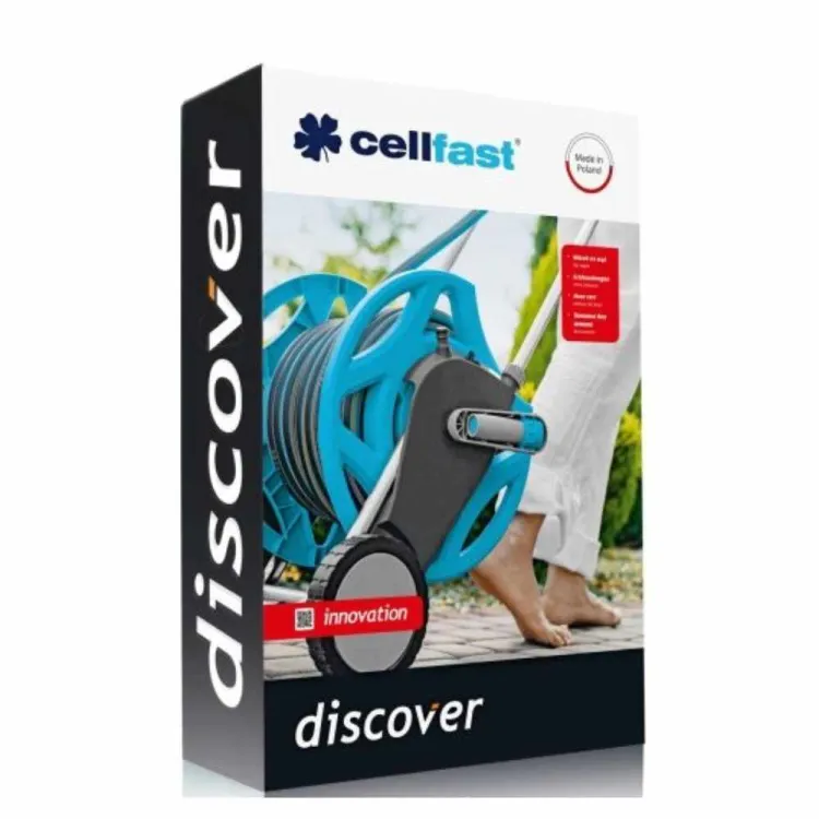Wózek na wąż ogrodowy Cellfast Discover 60m aluminiowy odporny na korozję