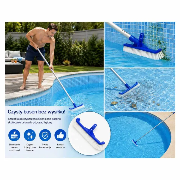 Szczotka basenowa Aqua Star P-S-P1401BU 45cm do czyszczenia ścian i dna
