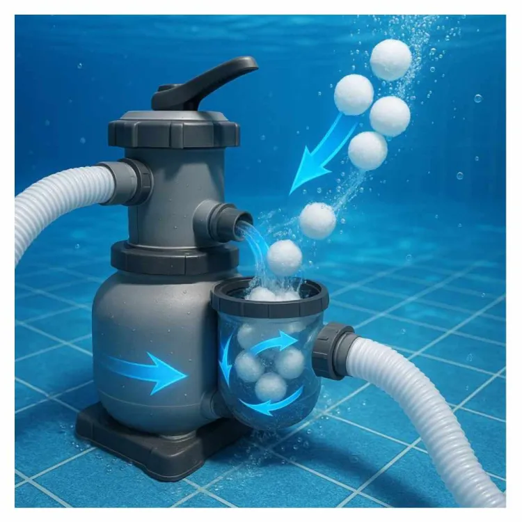 Kule filtracyjne Avenli CleanPlus 100g wielokrotnego użytku do filtrów basenowych