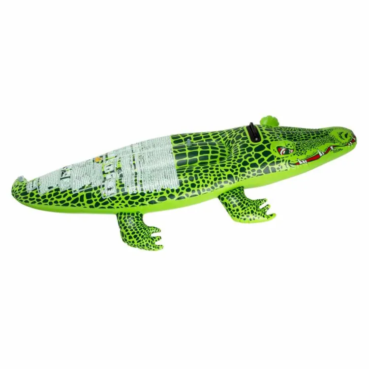 Dmuchany krokodyl do pływania SunClub Crocodile Rider 142x68cm zielony