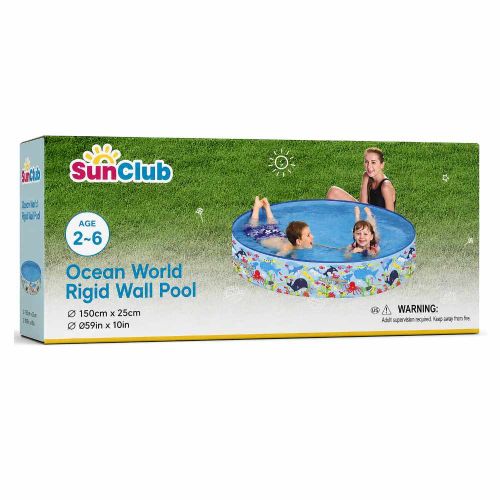 Basen ogrodowy dla dzieci Sun Club Ocean World Rigid Wall Pool 150x25 cm
